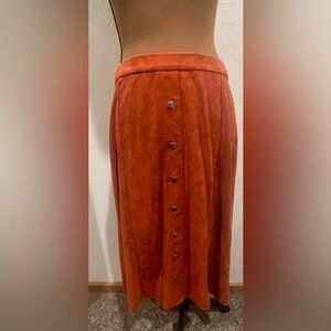 89th + Madison suede like skirt